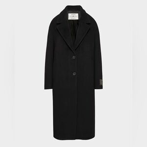 Aritzia The Only Coat - Soft Wool Cashmere in Black